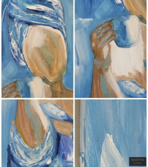 ⁦Waiting in Blue - BLUE GAZE BY MARIAM لـ مريم الميناوي⁩ - الصورة ⁦3⁩