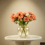 CORAL BLOOM GLASS VASE