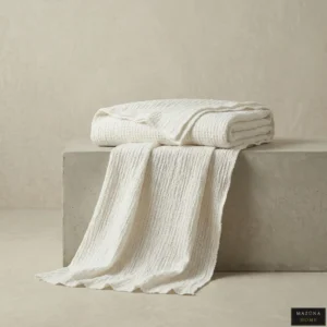 LIRA IVORY RIB THROW