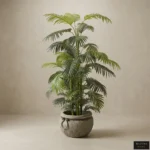 Artificial Kentia Palm in Stone Planter