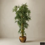 Artificial Bamboo Plant in Decorative Ceramic Pot