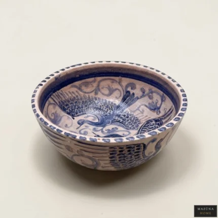 Blue Peacock Bowl