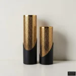 NOIR GOLD VASE SET