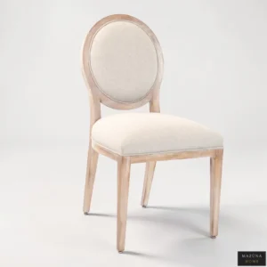MOROCCAN ROUND BEECHWOOD CHAIR - Image 2