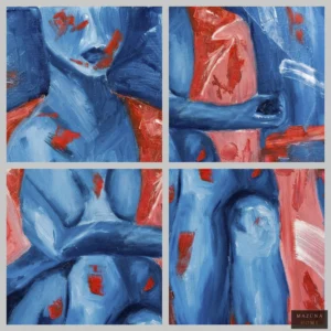 Blue Nocturne, Lady in Red - Image 3