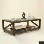 Valore Architectural Salon Coffee Table Oak Wood Edition