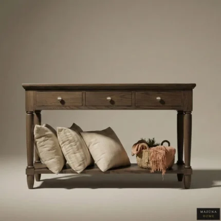 GEORGIAN OAK CONSOLE