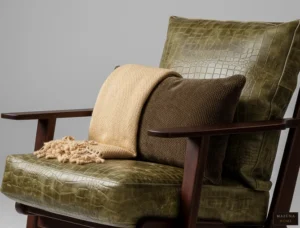 AL WAHA LIVING ROOM GENUINE LEATHER CHAIR - Image 4
