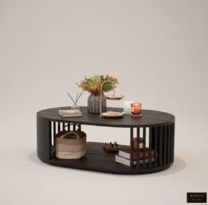 AL WAHA LIVING ROOM DOUBLE-TIER COFFEE TABLE - Image 4