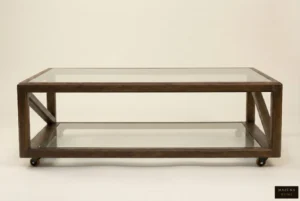 Valore Architectural Salon Coffee Table Oak Wood Edition - Image 7