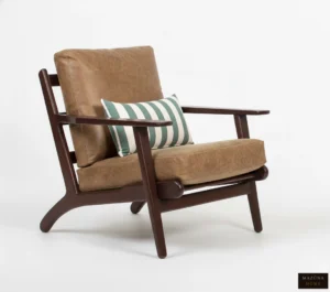 AL WAHA LIVING ROOM GENUINE LEATHER CHAIR - Image 6