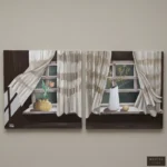 The Open Window (Diptych) لـ تهاني علي
