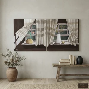 The Open Window (Diptych) By Tahani Ali - Image 3