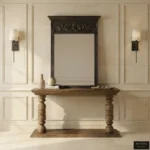 VICTORIAN CONSOLE AND MIRROR SET