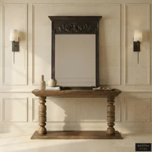 VICTORIAN CONSOLE AND MIRROR SET